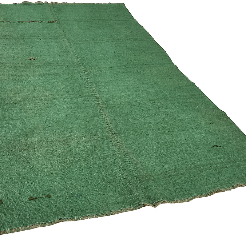 Alfombra Kilim Vintage de Cáñamo de Anatolia Sobreteñida - 170 cm x 290 cm - K0091250