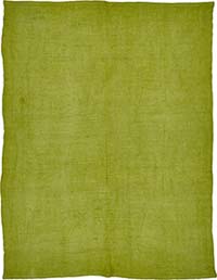 Overdyed Vintage Anatolian Hemp Kilim Rug - 5' 6" x 7' 5" (66" x 89")