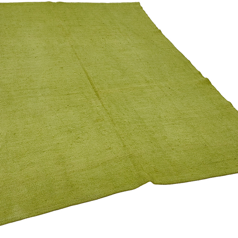 Alfombra Kilim Vintage de Cáñamo de Anatolia Sobreteñida - 168 cm x 226 cm - K0091251
