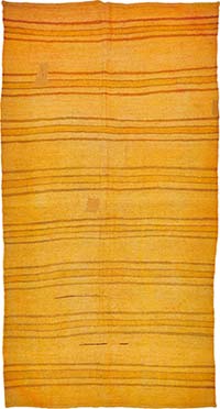 Overdyed Vintage Anatolian Hemp Kilim Rug - 4' 9" x 8' 10" (57" x 106")