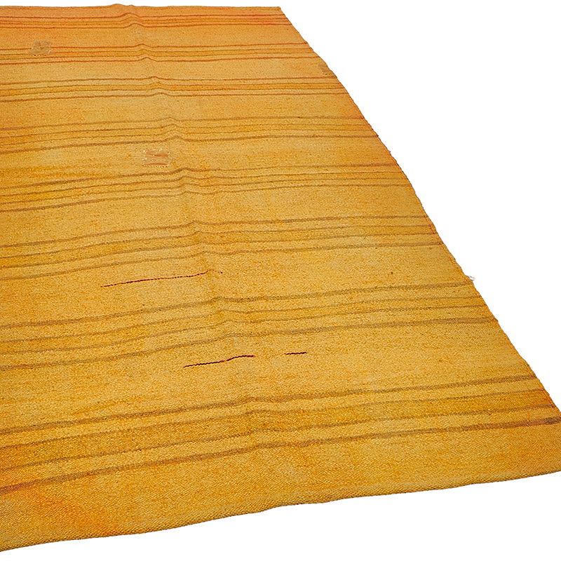 Overdyed Vintage Anatolian Hemp Kilim Rug - 4' 9" x 8' 10" (57" x 106") - K0091254
