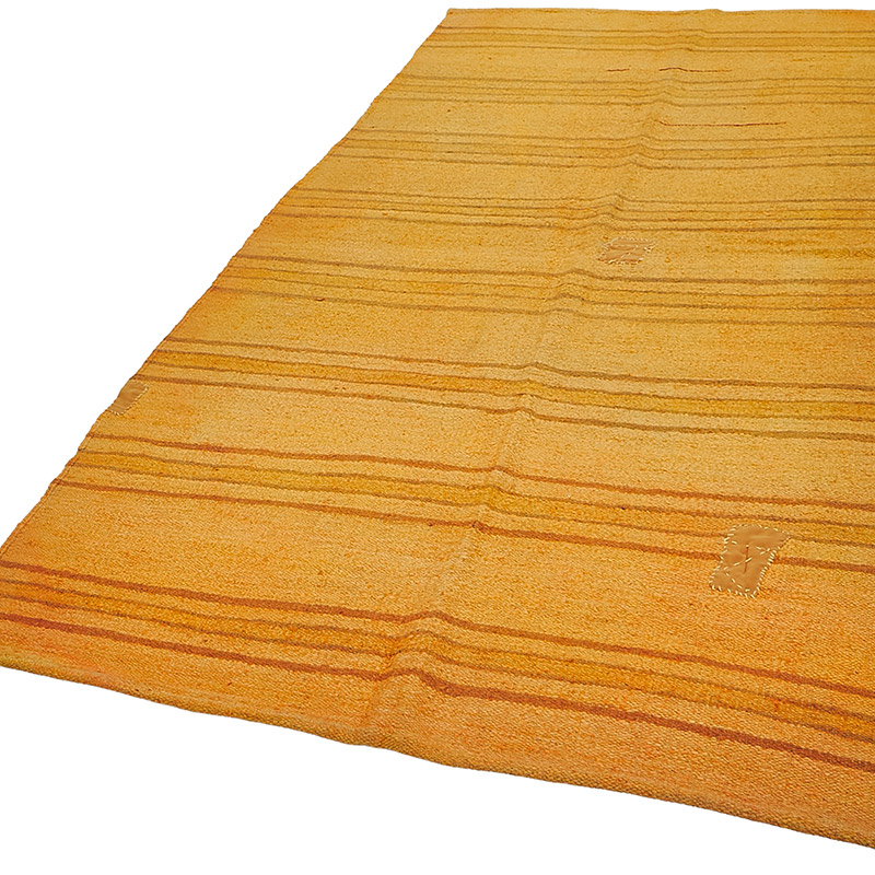 Overdyed Vintage Anatolian Hemp Kilim Rug - 4' 9" x 8' 10" (57" x 106") - K0091254