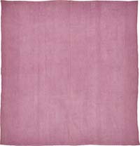 Alfombra Kilim Vintage de Cáñamo de Anatolia Sobreteñida - 205 cm x 224 cm