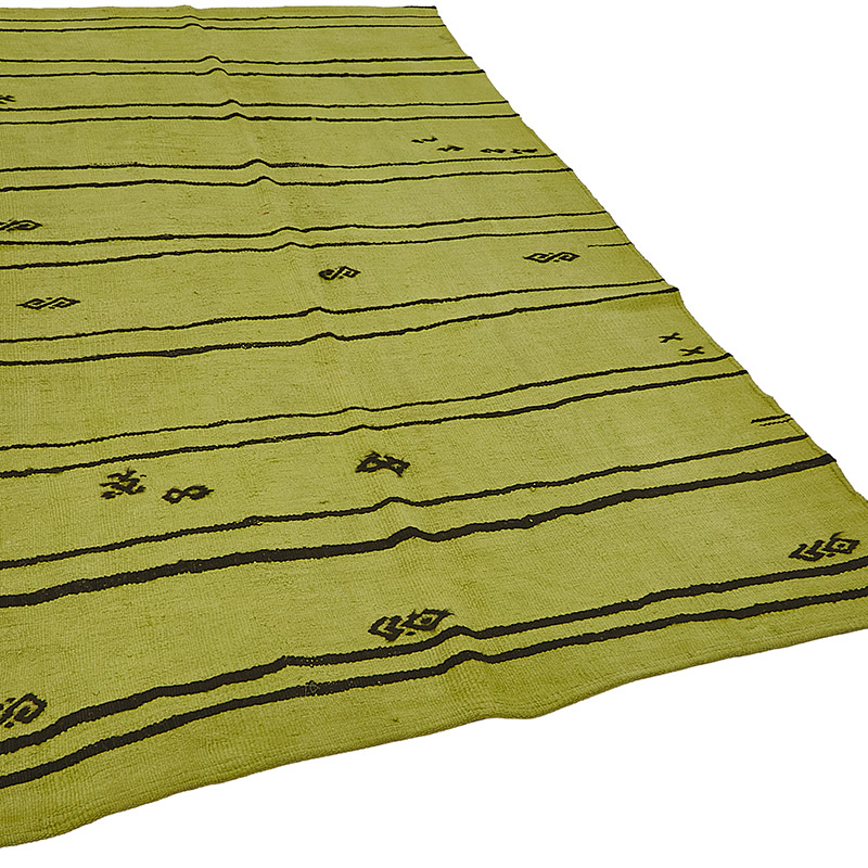 Overdyed Vintage Anatolian Hemp Kilim Rug - 5' 3" x 9' 1" (63" x 109") - K0091257