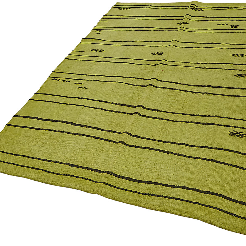 Overdyed Vintage Anatolian Hemp Kilim Rug - 5' 3" x 9' 1" (63" x 109") - K0091257