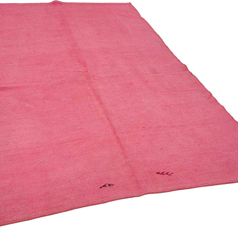 Overdyed Vintage Anatolian Hemp Kilim Rug - 5' 5" x 8' 3" (65" x 99") - K0091258