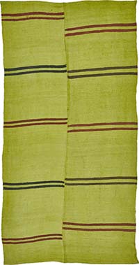 Overdyed Vintage Anatolian Hemp Kilim Rug - 4' 9" x 9' 11" (57" x 119")