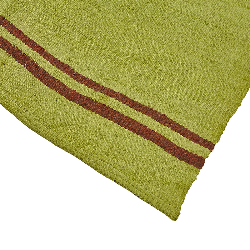 Alfombra Kilim Vintage de Cáñamo de Anatolia Sobreteñida - 146 cm x 302 cm - K0091259