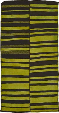 Overdyed Vintage Anatolian Hemp Kilim Rug - 5' 3" x 10'  (63" x 120")