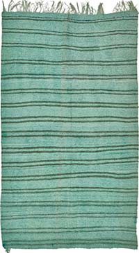 Alfombra Kilim Vintage de Cáñamo de Anatolia Sobreteñida - 153 cm x 274 cm