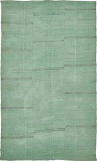 Overdyed Vintage Anatolian Hemp Kilim Rug - 5' 7" x 9' 5" (67" x 113")