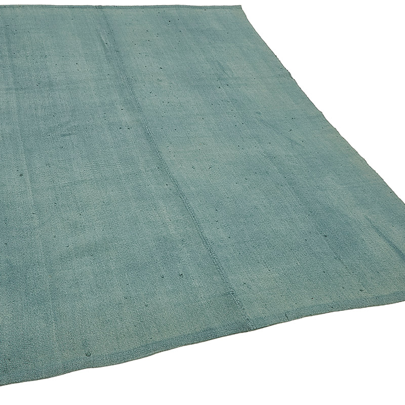 Alfombra Kilim Vintage de Cáñamo de Anatolia Sobreteñida - 171 cm x 225 cm - K0091273