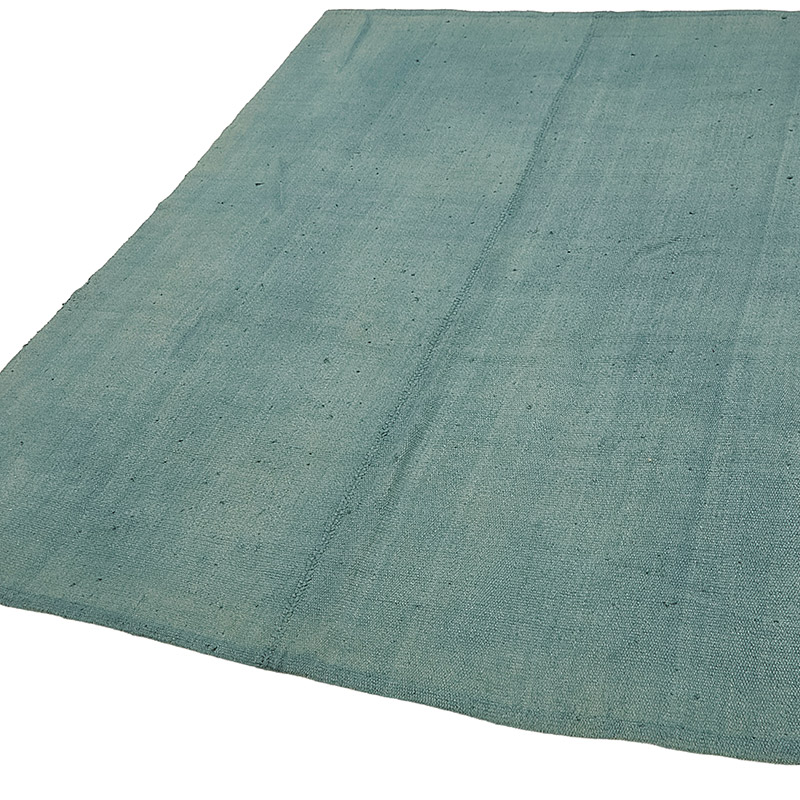 Alfombra Kilim Vintage de Cáñamo de Anatolia Sobreteñida - 171 cm x 225 cm - K0091273