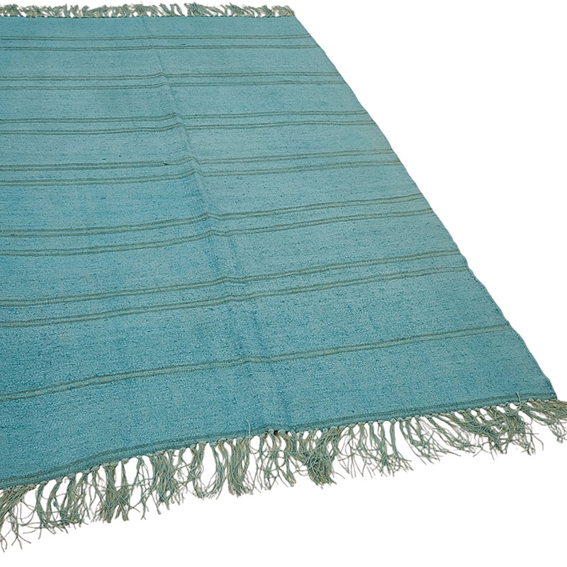 Overdyed Vintage Anatolian Hemp Kilim Rug - 4' 7" x 7' 7" (55" x 91") - K0091279