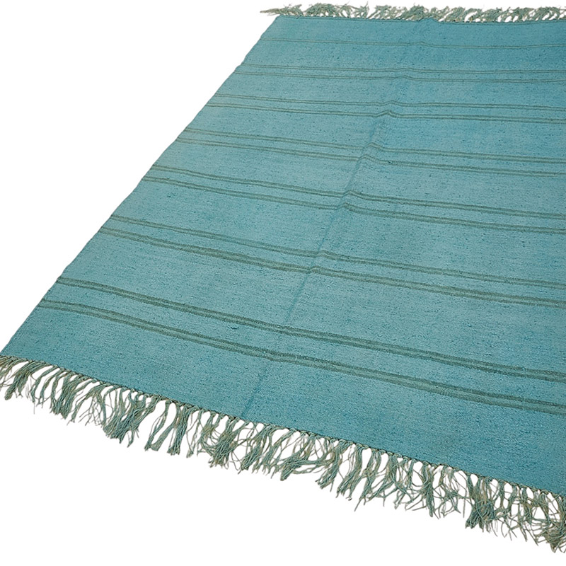 Overdyed Vintage Anatolian Hemp Kilim Rug - 4' 7" x 7' 7" (55" x 91") - K0091279