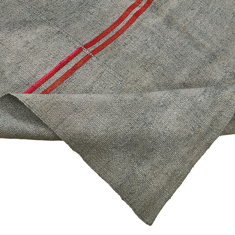 Alfombra Kilim Vintage de Cáñamo de Anatolia Sobreteñida - 145 cm x 287 cm - K0091280