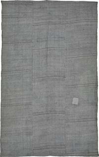 Overdyed Vintage Anatolian Hemp Kilim Rug - 5' 7" x 9'  (67" x 108")