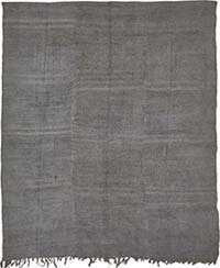 Overdyed Vintage Anatolian Hemp Kilim Rug - 6' 3" x 7' 8" (75" x 92")