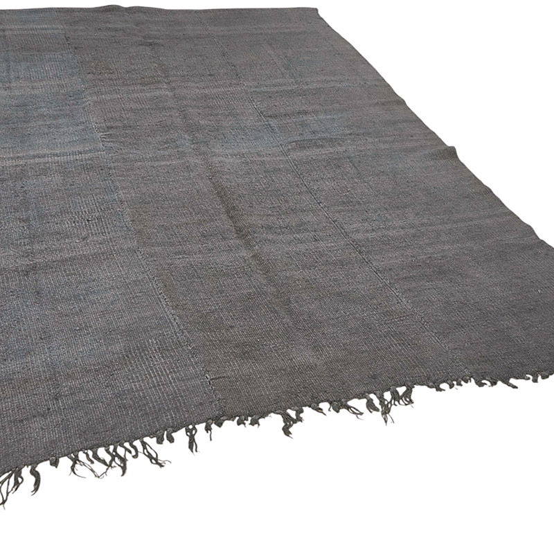 Overdyed Vintage Anatolian Hemp Kilim Rug - 6' 3" x 7' 8" (75" x 92") - K0091286