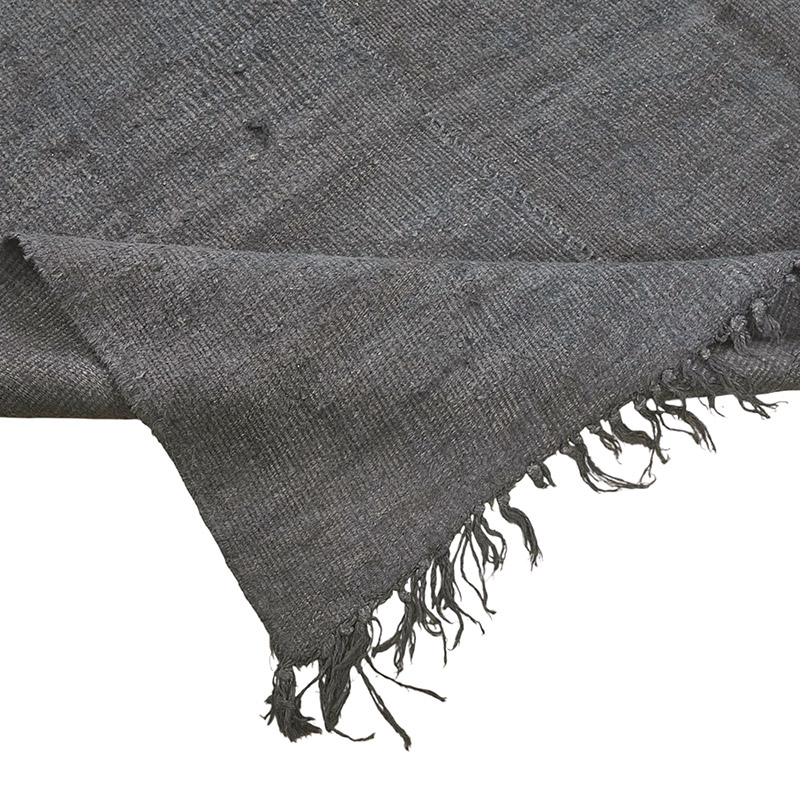 Overdyed Vintage Anatolian Hemp Kilim Rug - 6' 3" x 7' 8" (75" x 92") - K0091286