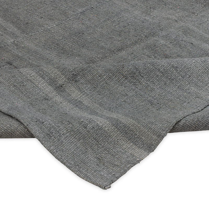 Alfombra Kilim Vintage de Cáñamo de Anatolia Sobreteñida - 193 cm x 240 cm - K0091286