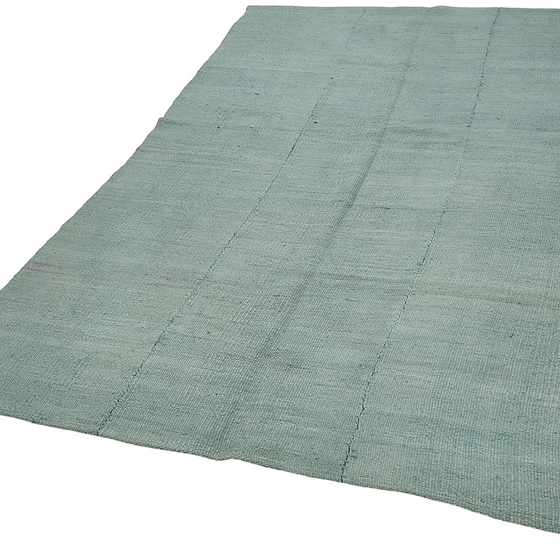 Alfombra Kilim Vintage de Cáñamo de Anatolia Sobreteñida - 162 cm x 248 cm - K0091287