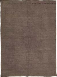 Overdyed Vintage Anatolian Hemp Kilim Rug - 5' 5" x 7' 7" (65" x 91")