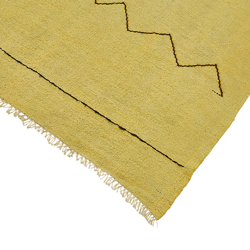 Overdyed Vintage Anatolian Hemp Kilim Rug - 5' 2" x 8' 8" (62" x 104") - K0091290