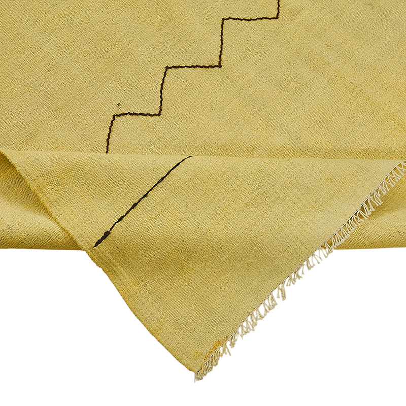Overdyed Vintage Anatolian Hemp Kilim Rug - 5' 2" x 8' 8" (62" x 104") - K0091290