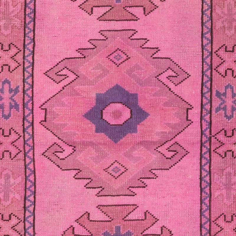 Boyali El Dokuma Vintage Hali Yolluk - 80 cm x 240 cm - K0091291