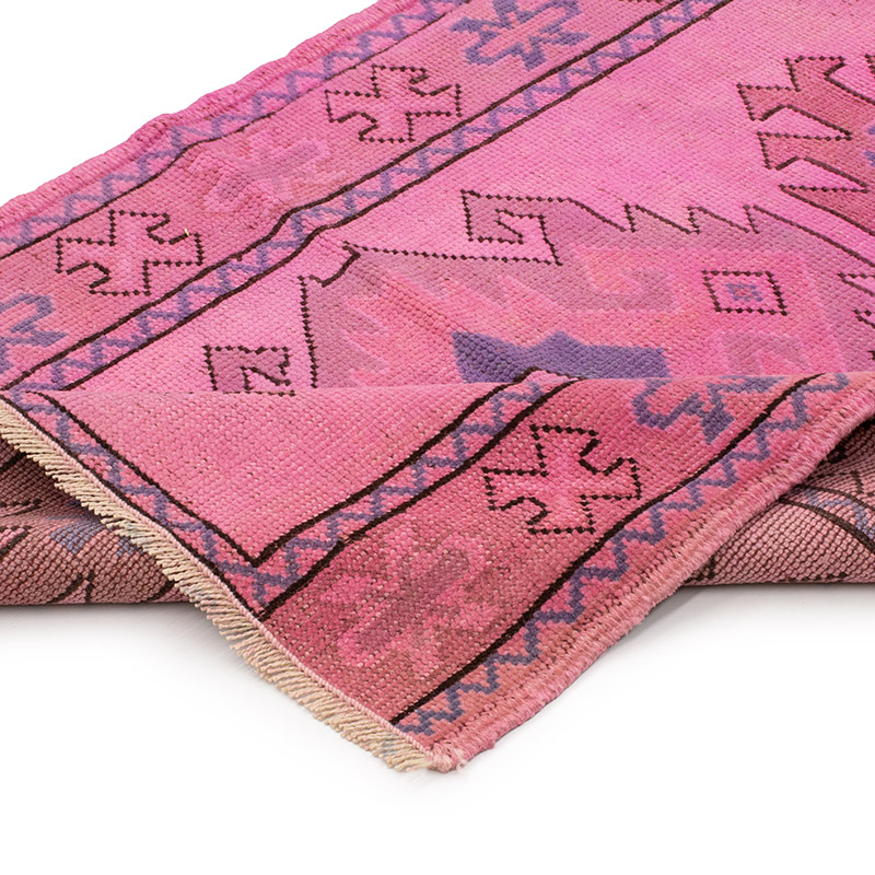 Boyali El Dokuma Vintage Hali Yolluk - 80 cm x 240 cm - K0091291