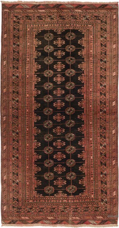 Vintage Turkish Hand-Knotted Rug - 3' 3" x 6' 1" (39" x 73")