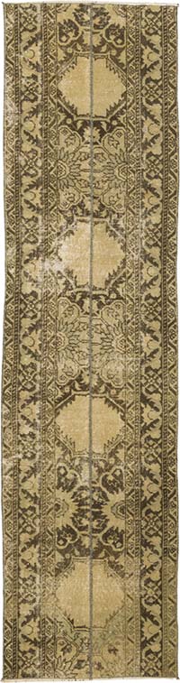 Vintage Turkish Hand-Knotted Runner - 2' 3" x 8' 6" (27" x 102")