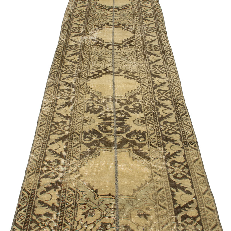 Vintage Turkish Hand-Knotted Runner - 2' 3" x 8' 6" (27" x 102") - K0091296