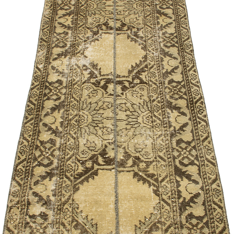 Vintage Turkish Hand-Knotted Runner - 2' 3" x 8' 6" (27" x 102") - K0091296