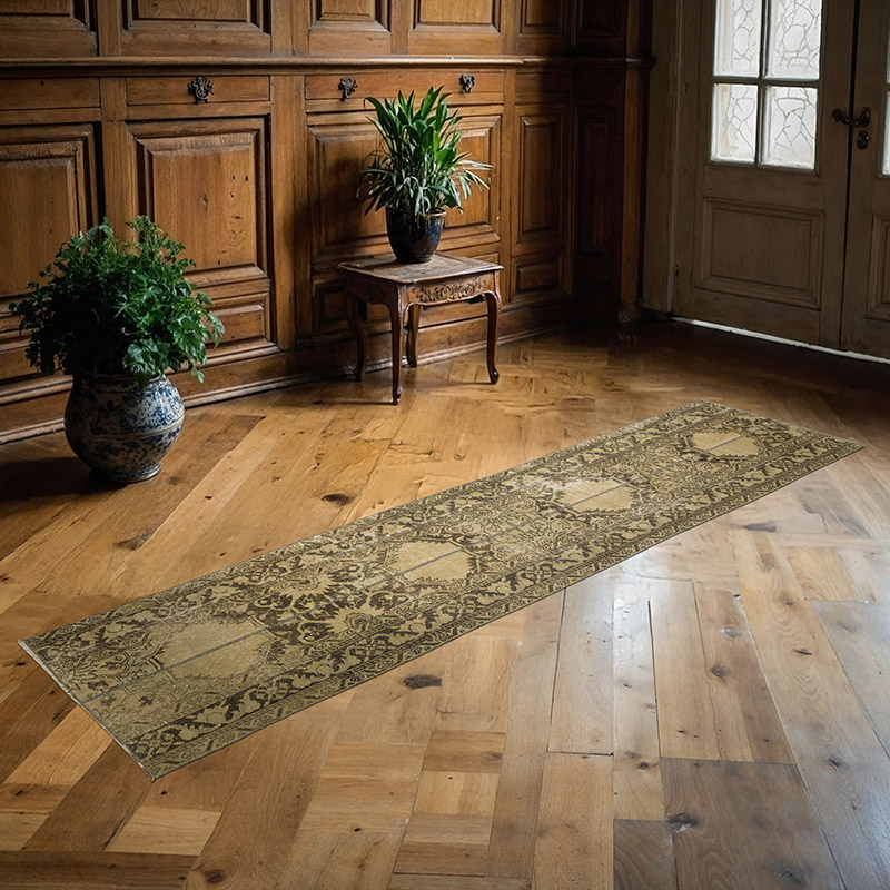 Vintage Turkish Hand-Knotted Runner - 2' 3" x 8' 6" (27" x 102") - K0091296