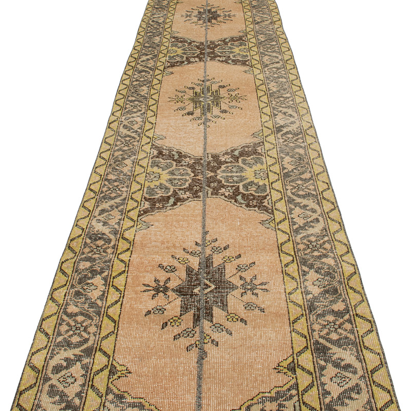 Vintage Turkish Hand-Knotted Runner - 2' 7" x 12' 11" (31" x 155") - K0091297