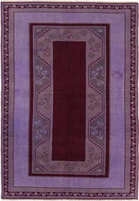 Over-dyed Vintage Hand-Knotted Turkish Rug - 5' 5" x 7' 8" (65" x 92")