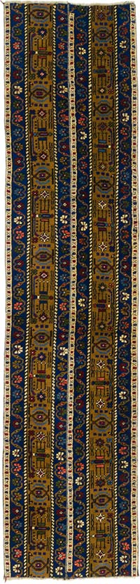 Vintage Turkish Hand-Knotted Runner - 2'  x 8' 5" (24" x 101")