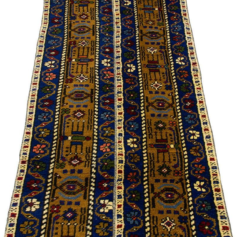 Vintage Turkish Hand-Knotted Runner - 2'  x 8' 5" (24" x 101") - K0091301