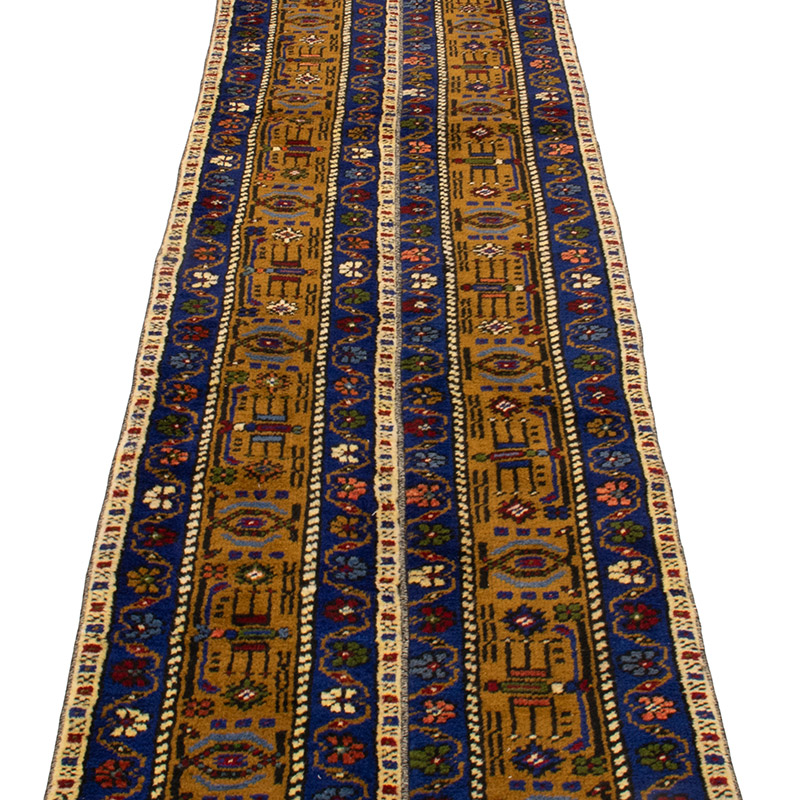 Vintage Turkish Hand-Knotted Runner - 2'  x 8' 5" (24" x 101") - K0091301