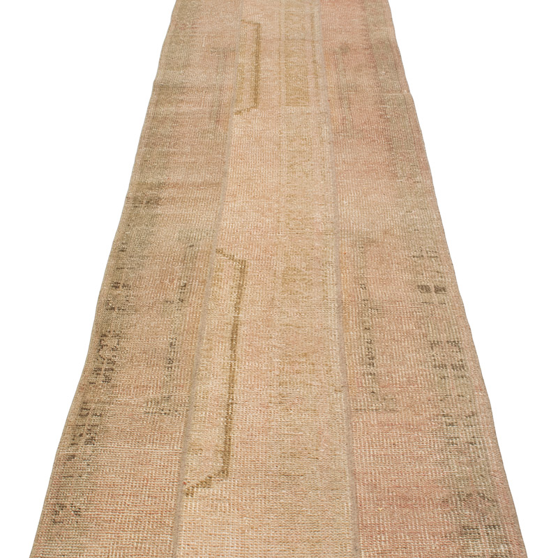 Vintage Turkish Hand-Knotted Runner - 2' 2" x 12'  (26" x 144") - K0091303