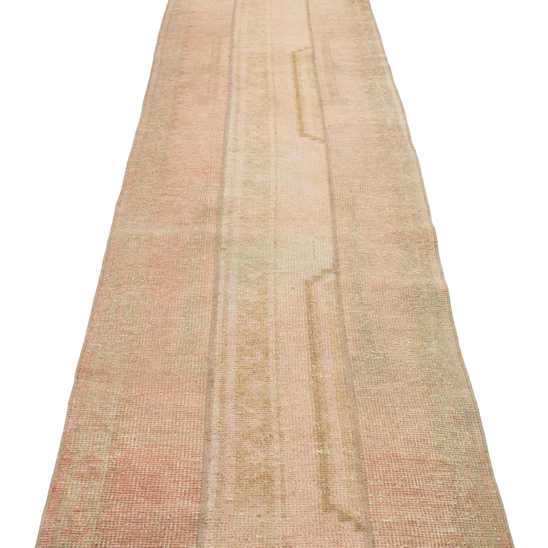 Vintage Turkish Hand-Knotted Runner - 2' 2" x 12'  (26" x 144") - K0091303