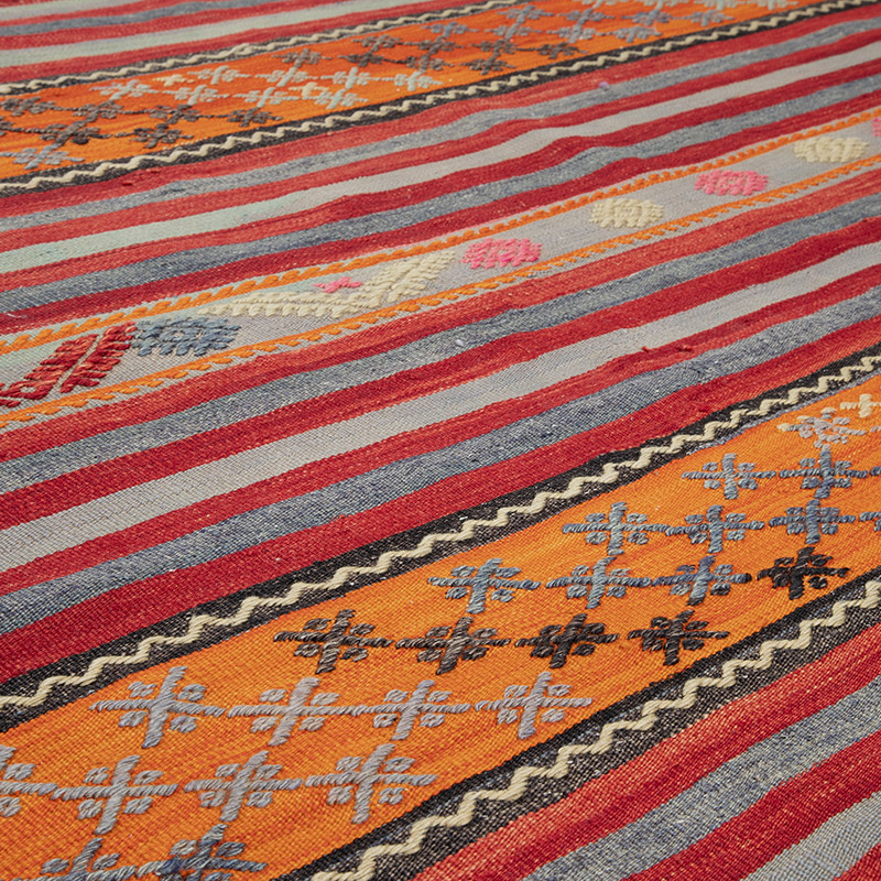 Vintage Manisa Kilim Rug - K0091307