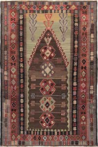 Vintage Konya Obruk Kilim Rug