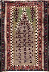 Vintage Konya Obruk Kilim Rug