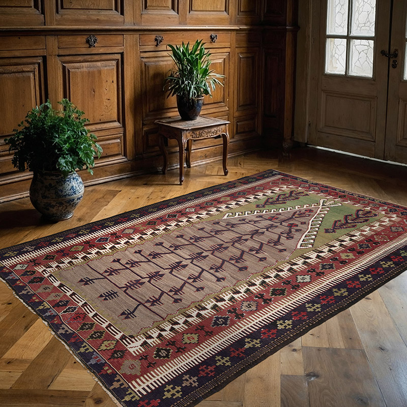 Alfombra Konya Obruk Kilim Vintage - K0091313