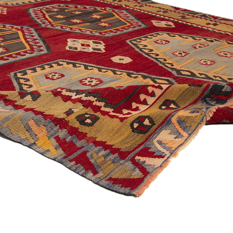 Kırmızı Vintage Şarkışla Kilimi - K0091315