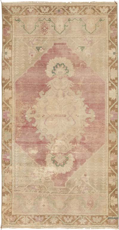 Vintage Turkish Hand-Knotted Rug - 2' 11" x 5' 7" (35" x 67")