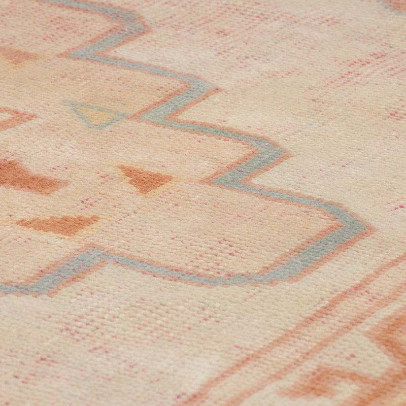 Alfombra Vintage Turca Anudada a Mano - 133 cm x 128 cm - K0091333